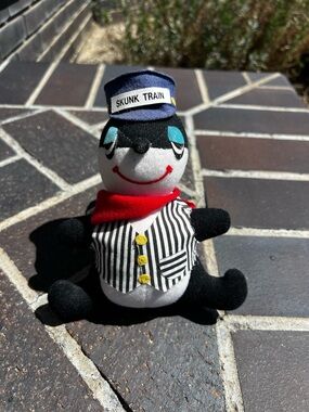 Vintage Collectible Skunk Train Conductor Dankin Dream Pets 1979 Stuffed Animal